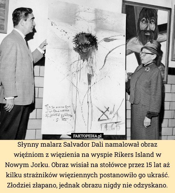 Słynny malarz Salvador Dali namalował obraz więźniom z więzienia na wyspie