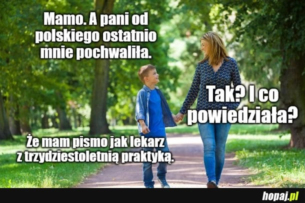 No i młody już wie kim zostanie w przyszłości.