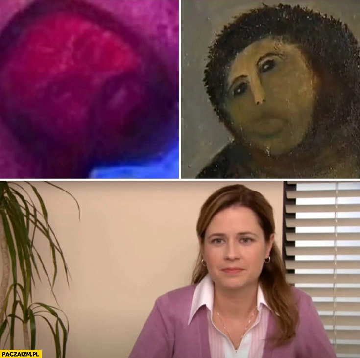 Stanowski w klubie ze striptizem jak obraz Jezus po renowacji to samo same picture