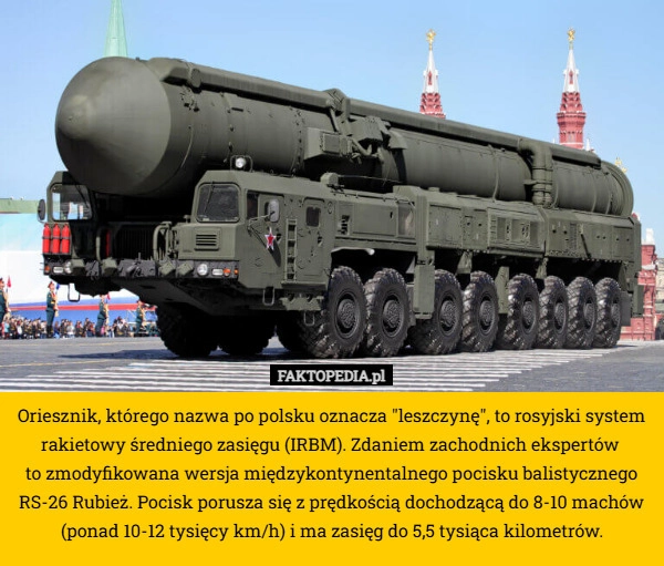 Oriesznik, którego nazwa po polsku oznacza "leszczynę", to rosyjski