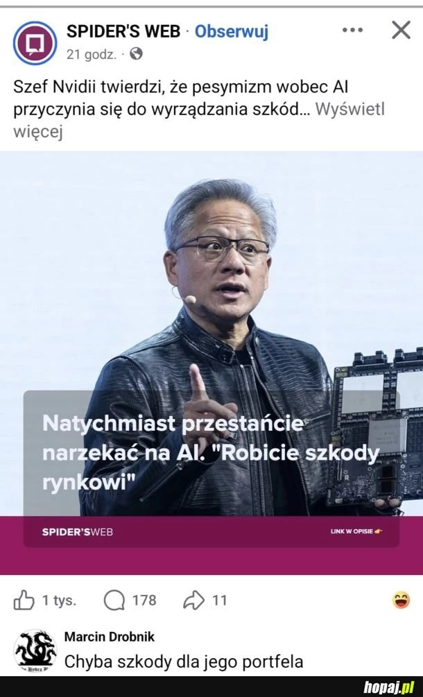 Czasami nie wiedza kiedy zamknąć mordę i siedzieć cicho...