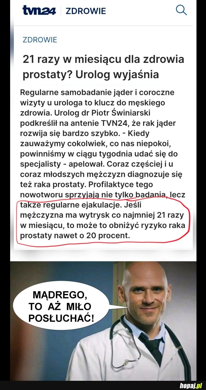 Mądrego, to aż miło posłuchać!