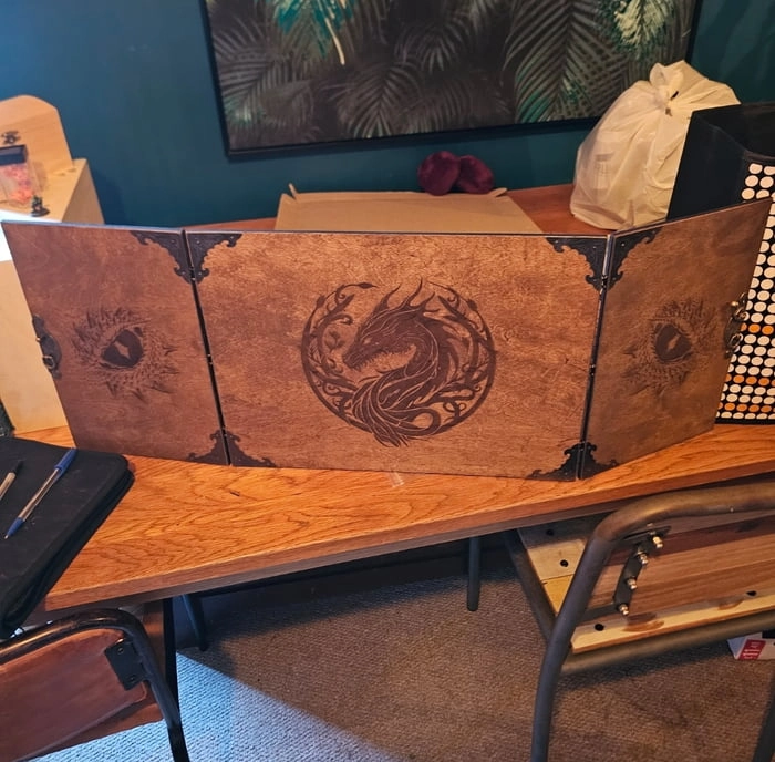 I got a DM screen for Christmas but no one else will care so I wanted to post it here