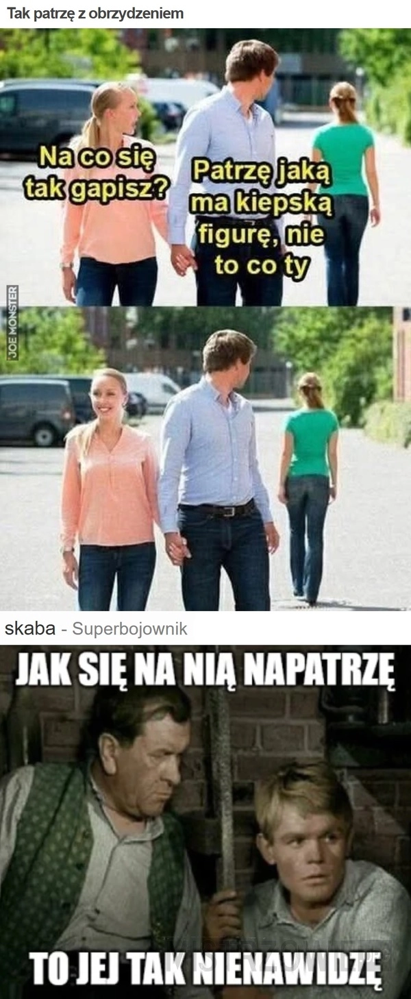 Tak patrzę z obrzydzeniem