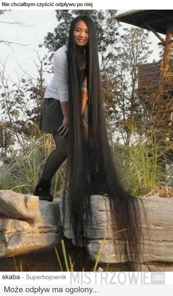 
    Nie chciałbym czyścić odpływu po niej