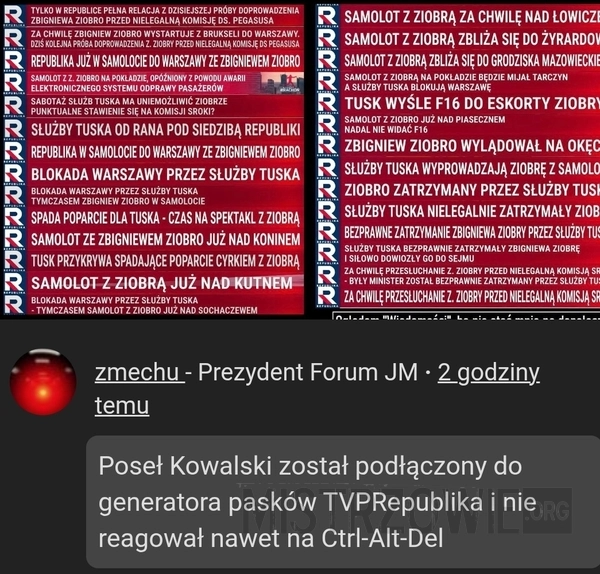 Zawiesił się