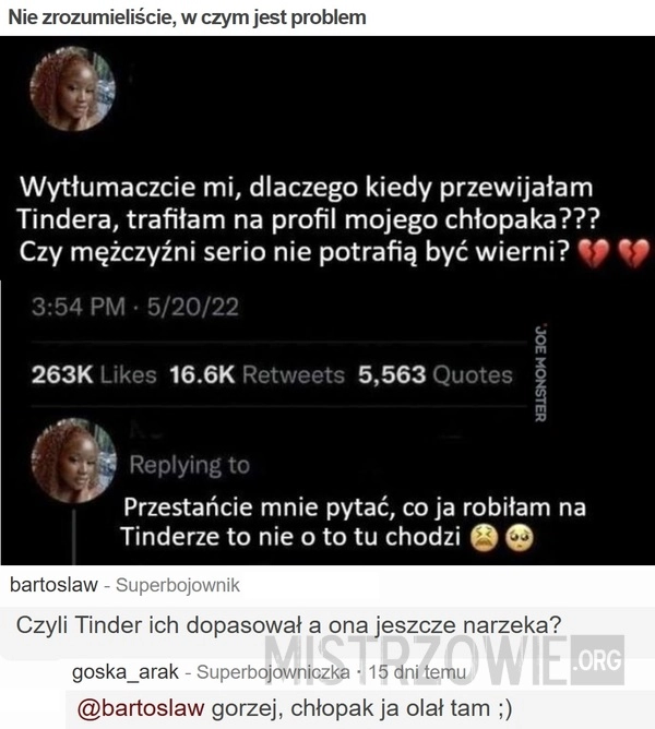 Nie zrozumieliście, w czym jest problem