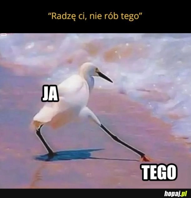 
    Nie rób tego