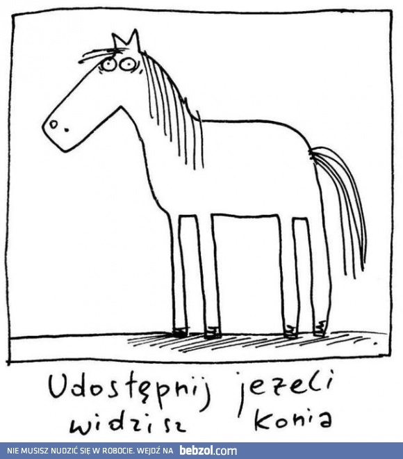 
    Widzisz konia?