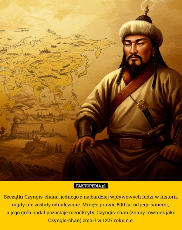 
    Szczątki Czyngis-chana, jednego z najbardziej wpływowych ludzi w historii,