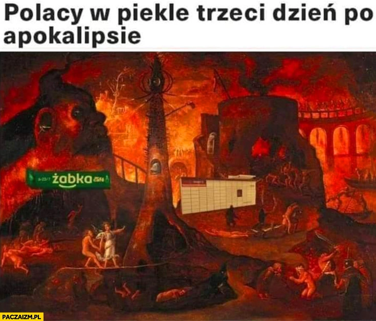 
    Polacy w piekle trzeci dzień po apokalipsie Żabka Paczkomat