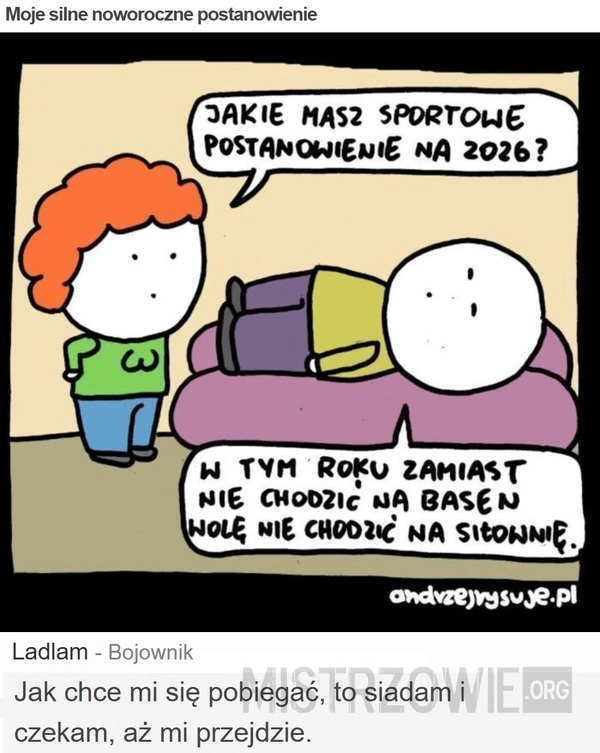 Moje silne noworoczne postanowienie