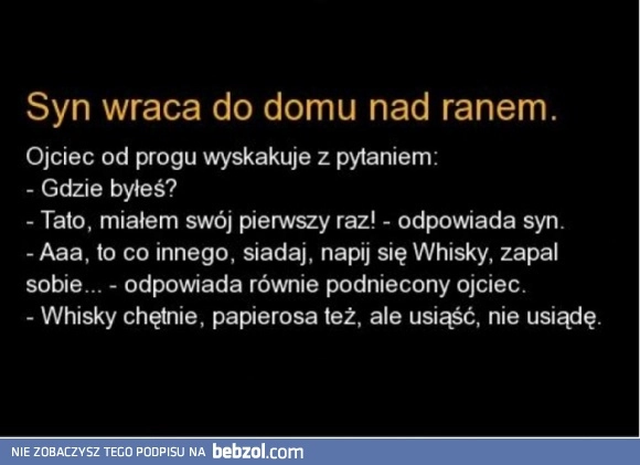 
    Syn wraca do domu
